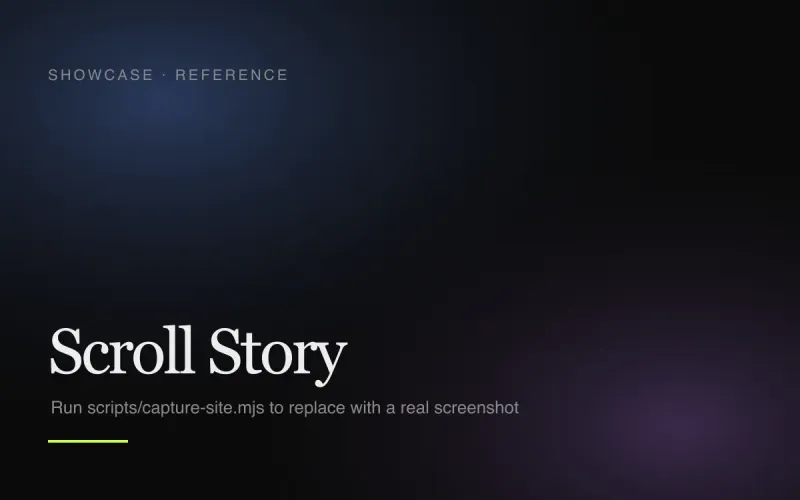 Scroll Story (concept) screenshot