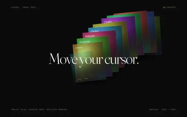 Image Trail Following Cursor preview