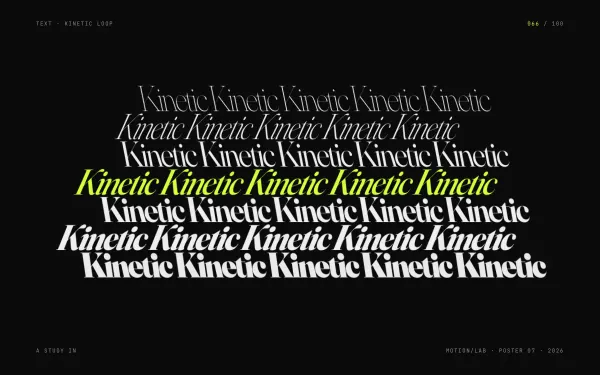 Kinetic Typography Loop preview